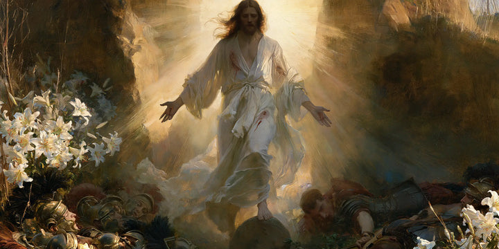 The Resurrection of Jesus Christ — Fan-Shaped Light upon the Lilies