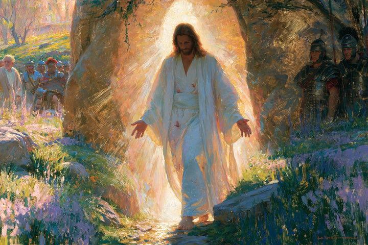 The Resurrection of Jesus Christ — Tenderness amid Flowering Blues
