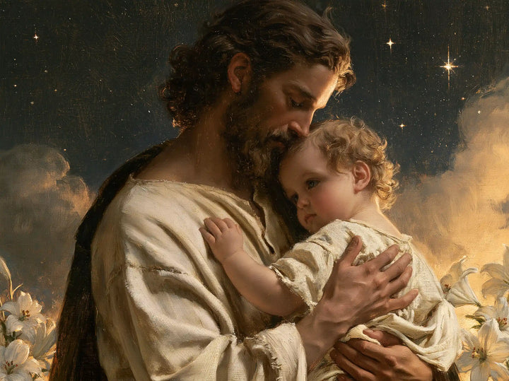 Saint Joseph with the Child Jesus – Symbolist · Landscape no. 7