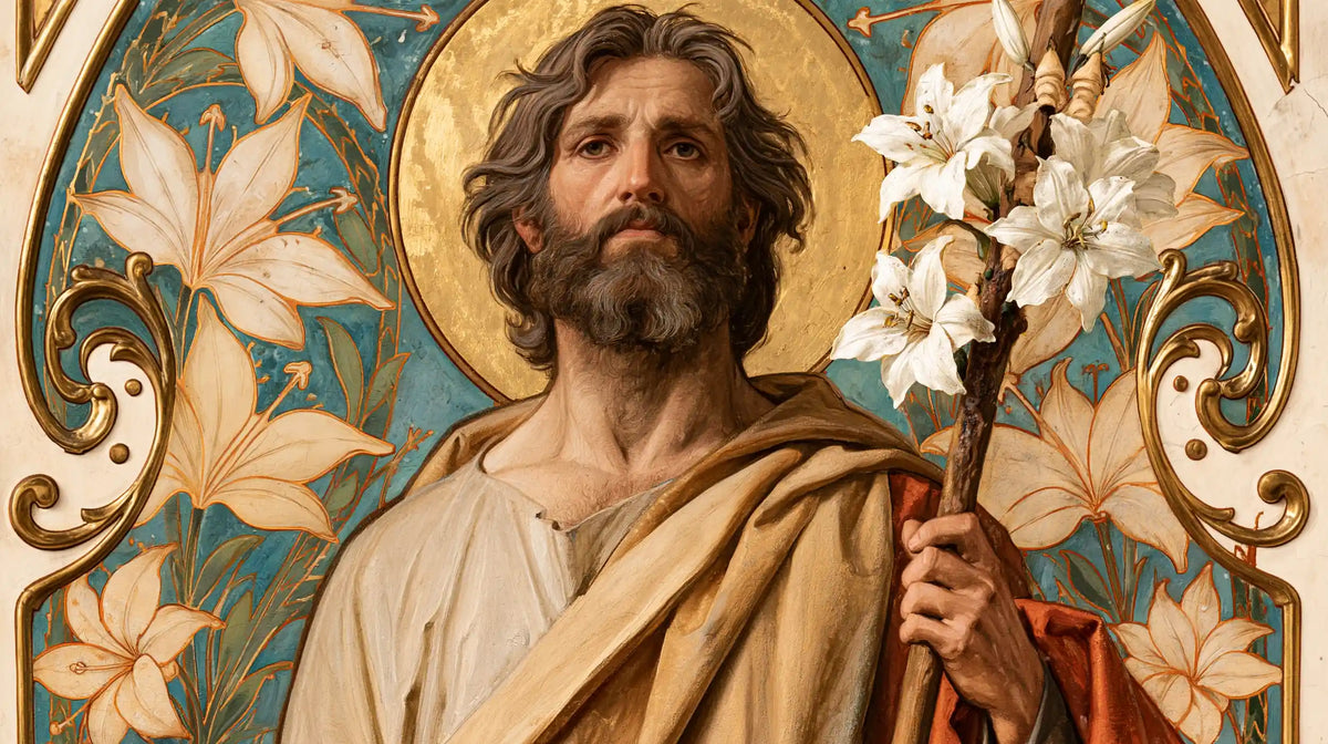 Saint Joseph – Sacred Art Nouveau · Landscape no. 8