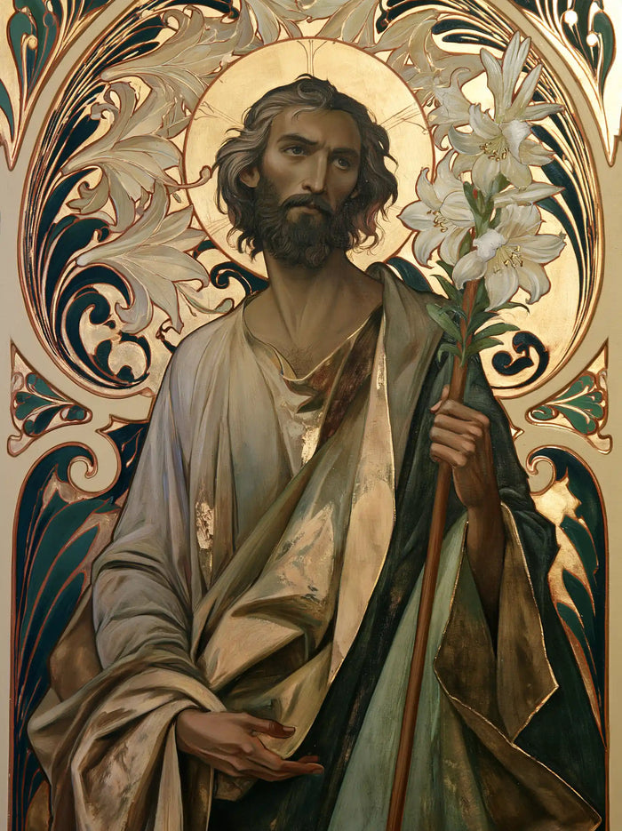 Saint Joseph – Sacred Art Nouveau · Portrait no. 10