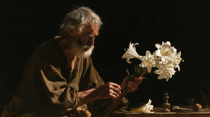Saint Joseph – Caravaggio Tenebrism · Landscape no. 4