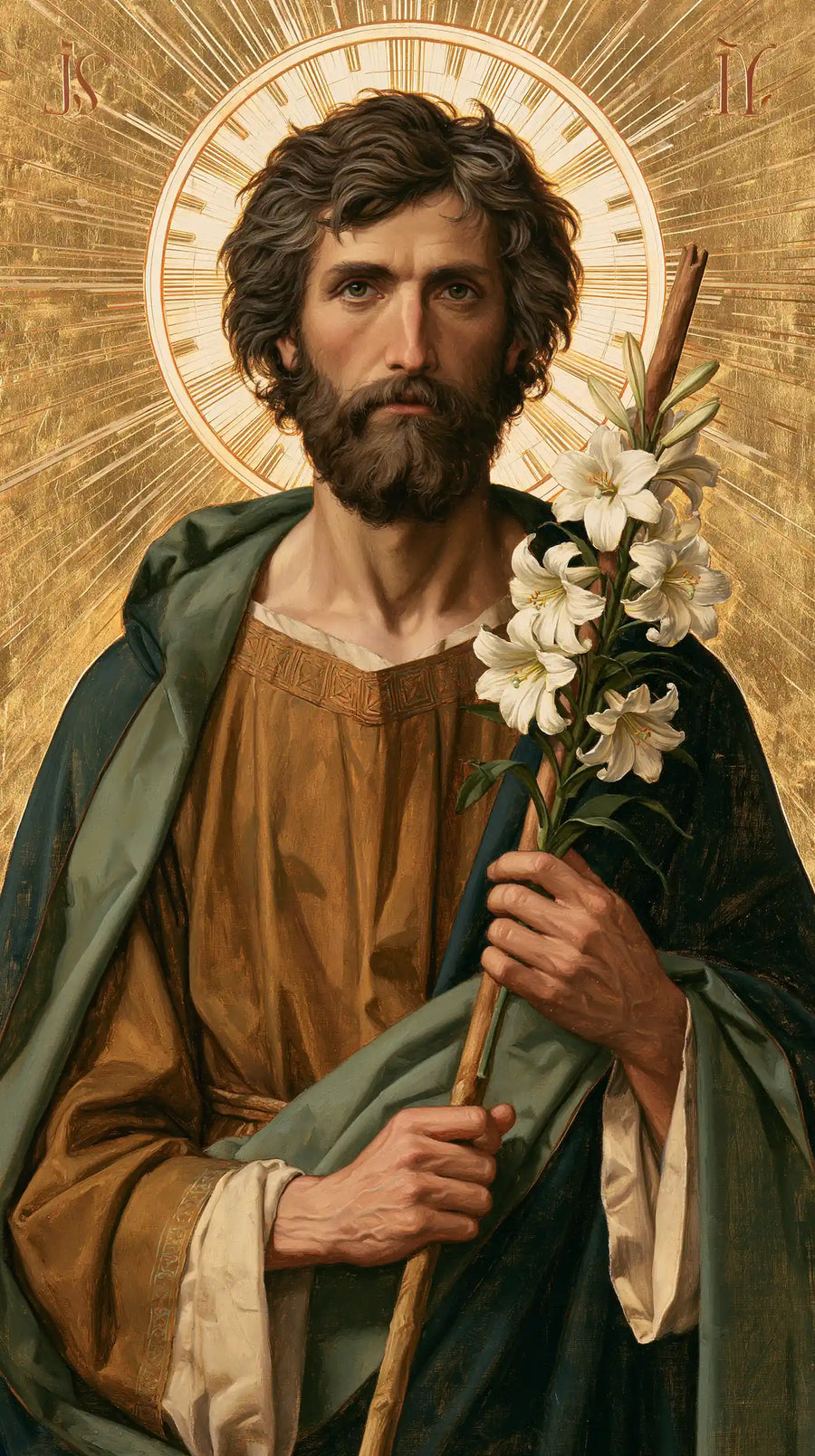 Saint Joseph – Sacred Gold · Portrait no. 1