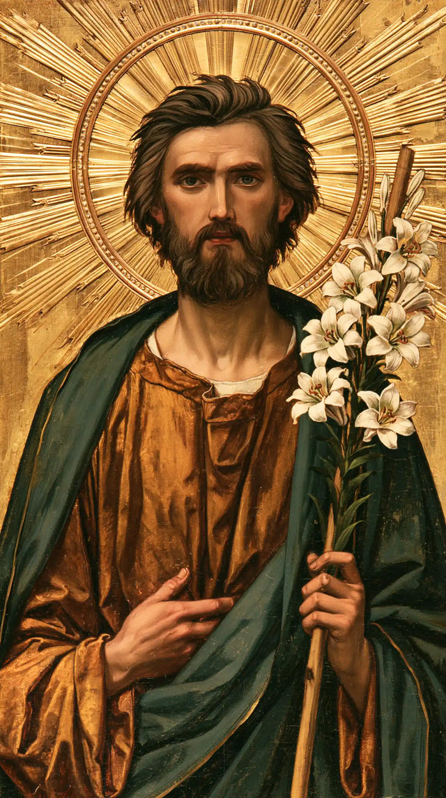 Saint Joseph – Sacred Gold · Portrait no. 3