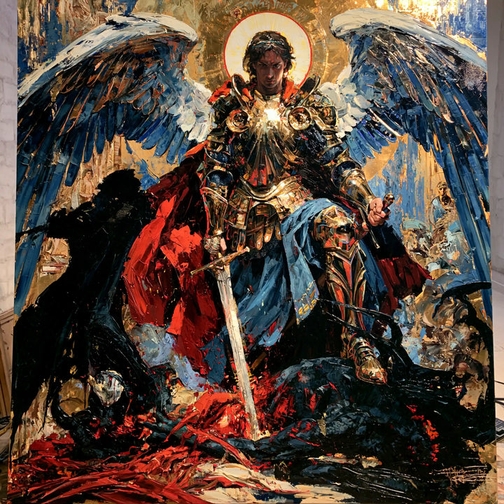 Saint Michael the Archangel – Expressionist · Square no. 2