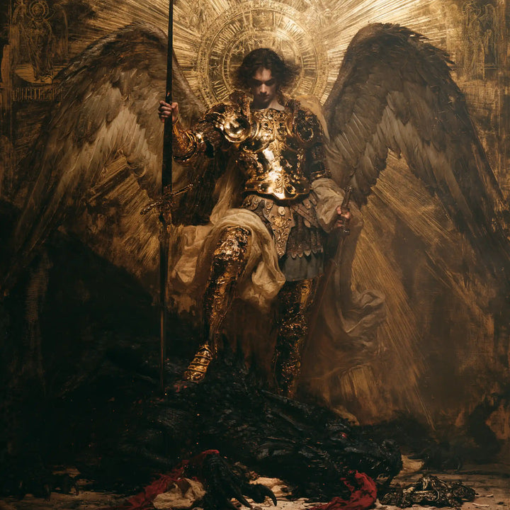 Saint Michael the Archangel – Sacred Gold · Square no. 4