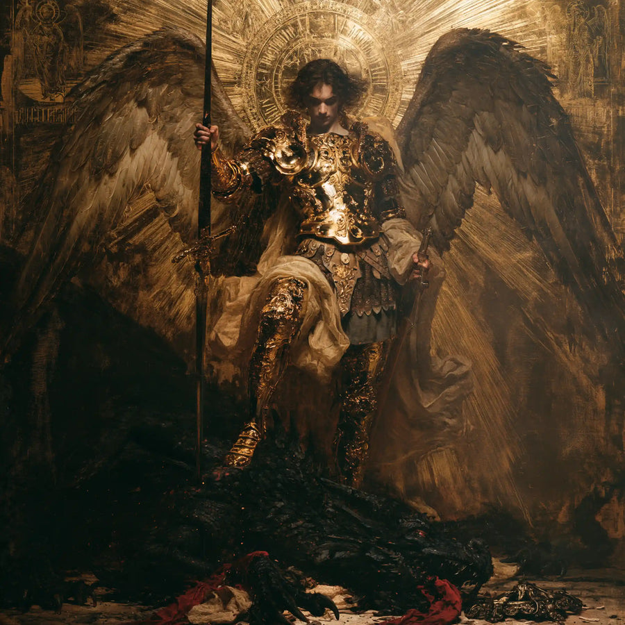 Saint Michael the Archangel – Sacred Gold · Square no. 4