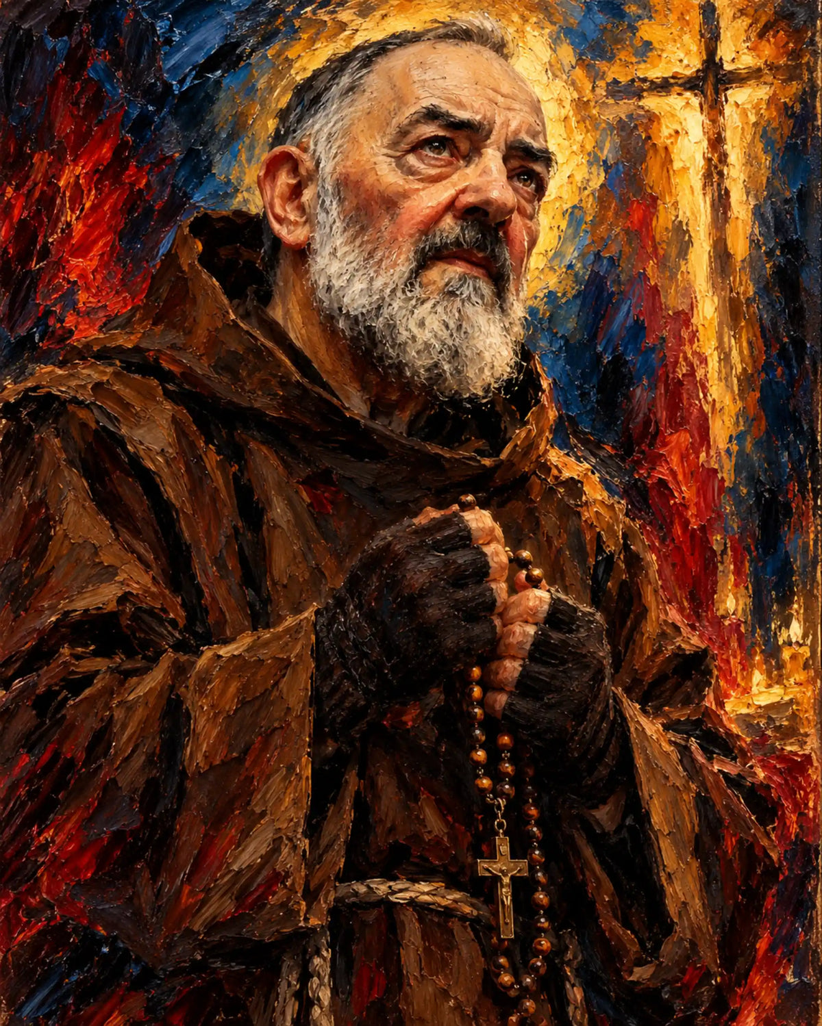 Padre Pio – Expressionist · Portrait no. 1