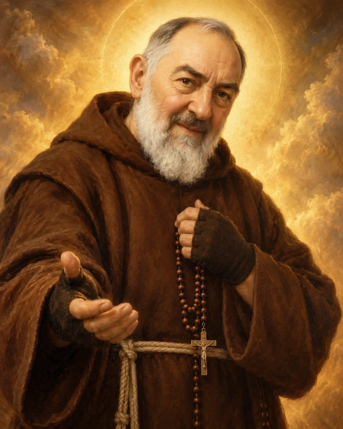 Padre Pio – Sacred Gold · Portrait no. 1