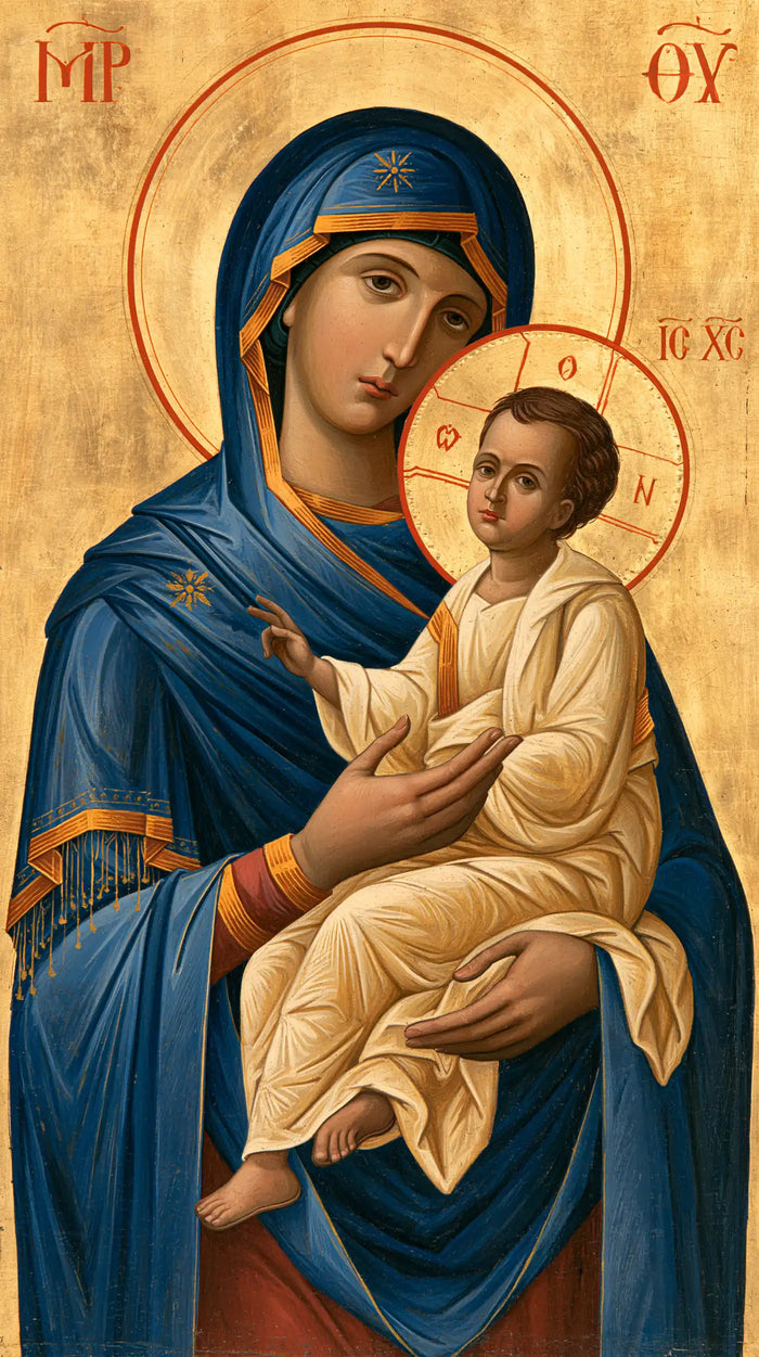 The Virgin and Child — Bonds of Crimson and Gold