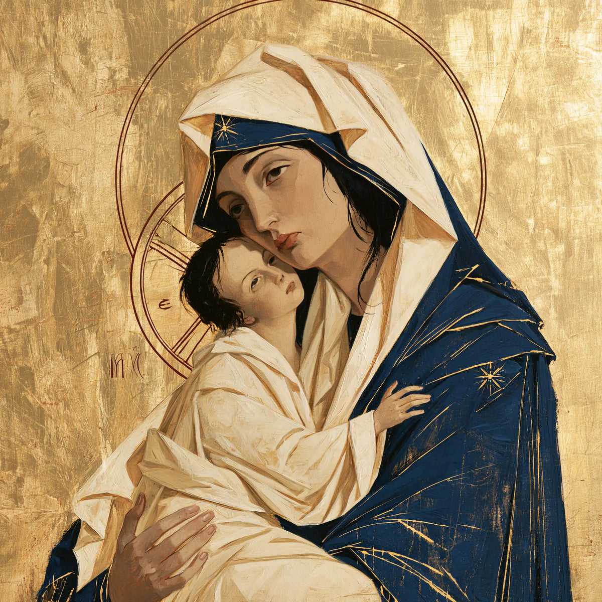 The Virgin and Child — A Brow Against a Cheek