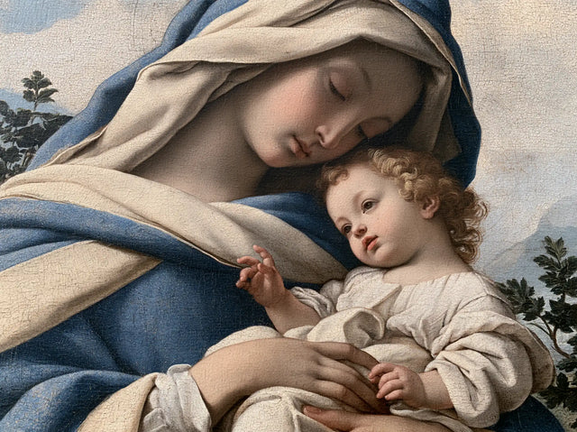 The Virgin and Child — The Brow Bent Towards the Curls