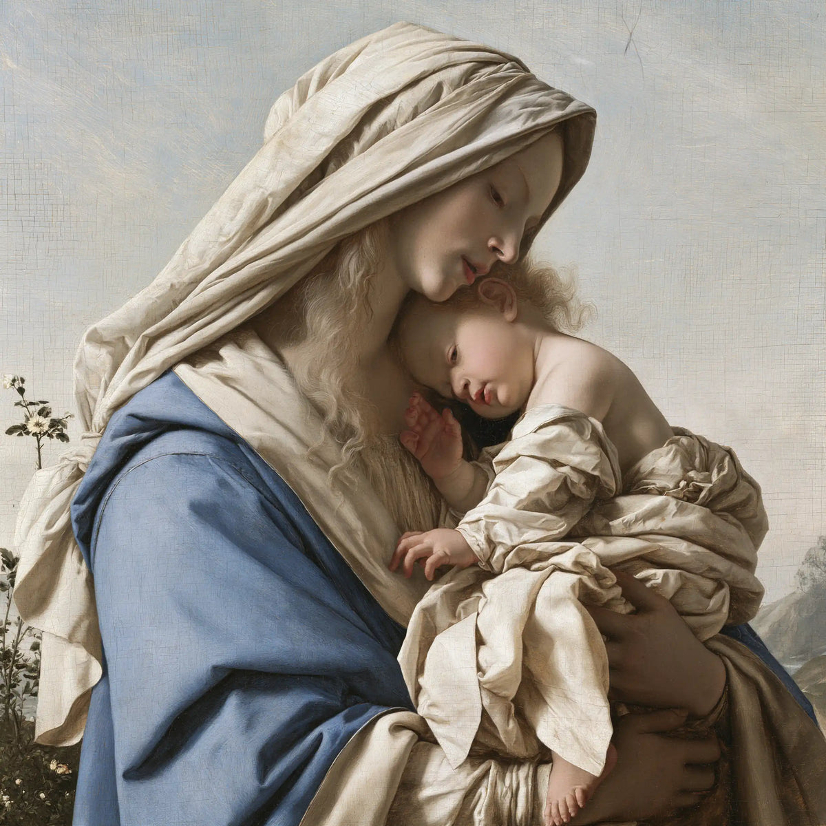 The Virgin and Child — A Little Rest in Crumpled Swaddling