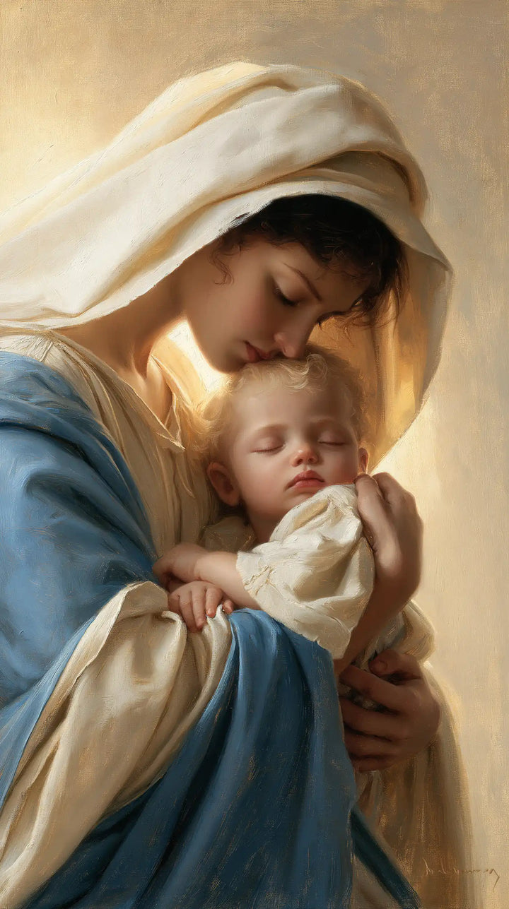 The Virgin and Child — The Little Sleeping Face Turned Outward