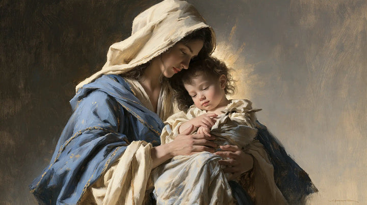 Virgin Mary and Child Jesus - Mary Presenting the Child Jesus · Landscape n° 17