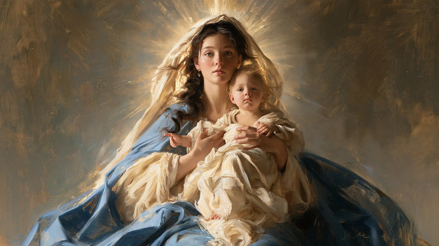 Virgin Mary and Child Jesus - Mary Presenting the Child Jesus · Landscape n° 19