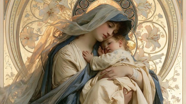 The Virgin and Child — A Dream in the Lily Rose Window