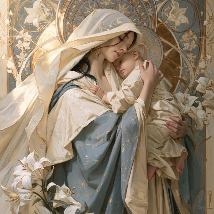 The Virgin and Child — The Little Head in the Veil’s Sheltering Hand