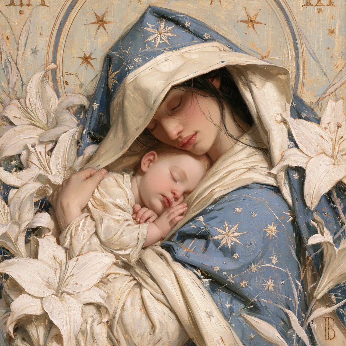 The Virgin and Child — The Dream in the Silver-Starred Mantle