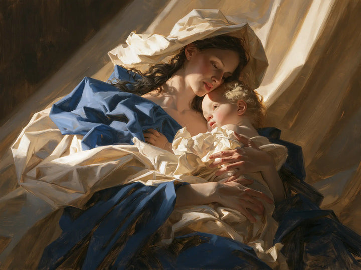 Virgin Mary and Child Jesus - Theatrical Baroque · Landscape n° 1